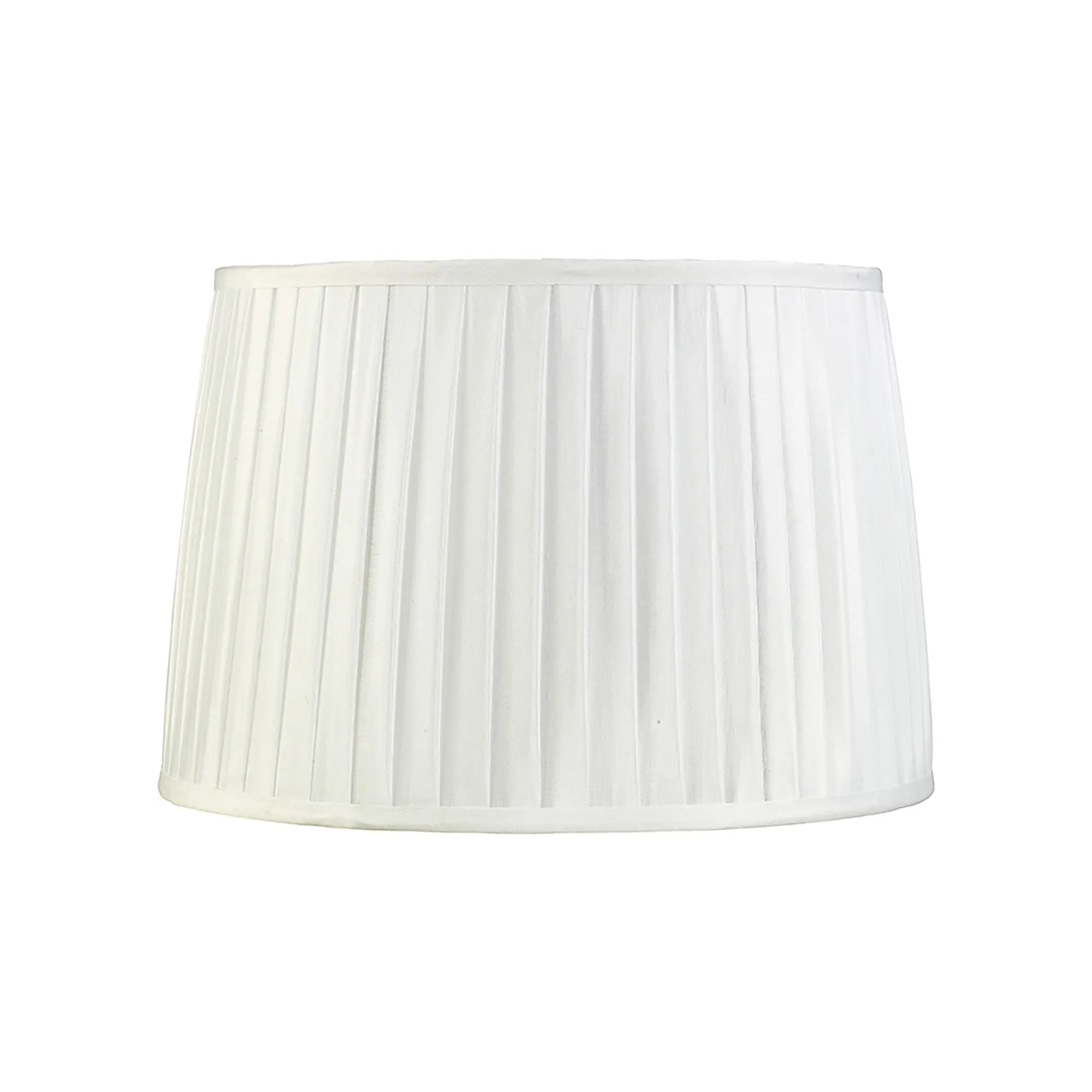 ILS20214  Stella 35cm Round Fabric Shade White